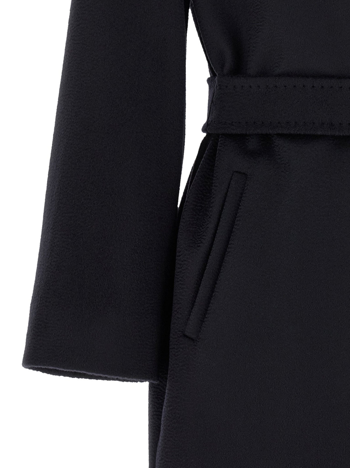 Manteau Max Mara femme New Mang en laine vierge bleu nuit – MA-344744 - HBPS Beauty & Fashion