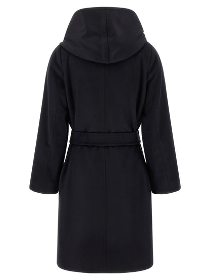 Manteau Max Mara femme New Mang en laine vierge bleu nuit – MA-344744 - HBPS Beauty & Fashion