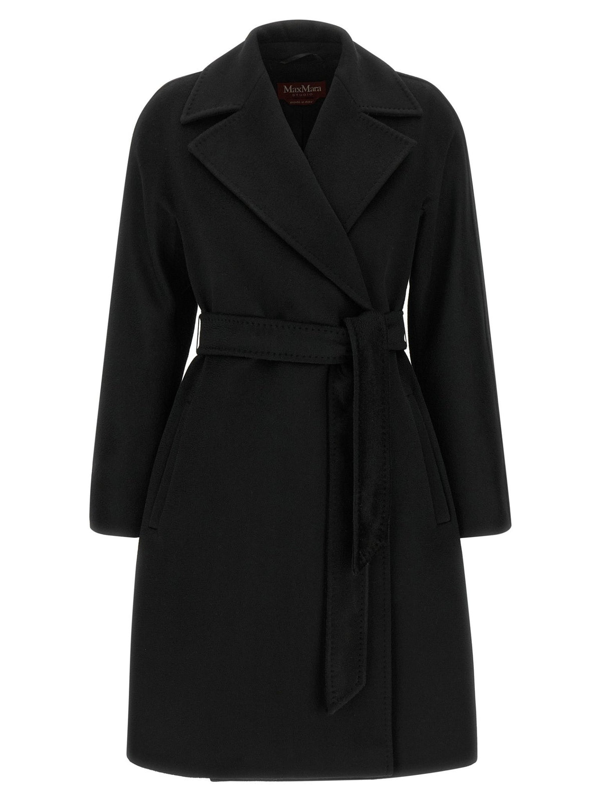 Manteau Max Mara femme Ravenna en laine vierge noir – MA-344743 - HBPS Beauty & Fashion