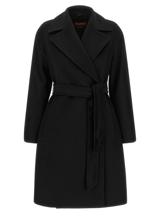 Manteau Max Mara femme Ravenna en laine vierge noir – MA-344743 - HBPS Beauty & Fashion