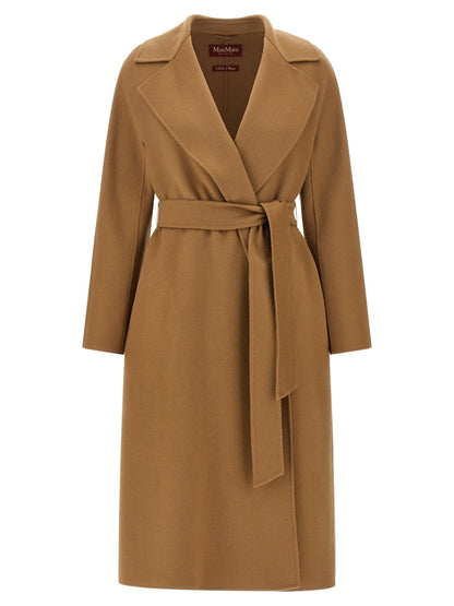 Manteau Max Mara femme Studio Cles en laine vierge beige – MA-341400 - HBPS Beauty & Fashion