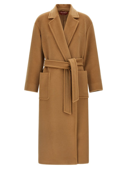 Manteau Max Mara femme Studio Giambo en laine beige – MA-345004 - HBPS Beauty & Fashion
