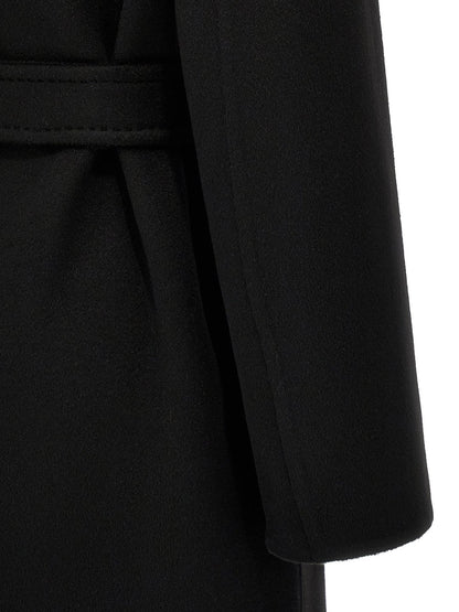 Manteau mi-long Max Mara femme Melinda en cachemire noir – MA-304744 - HBPS Beauty & Fashion