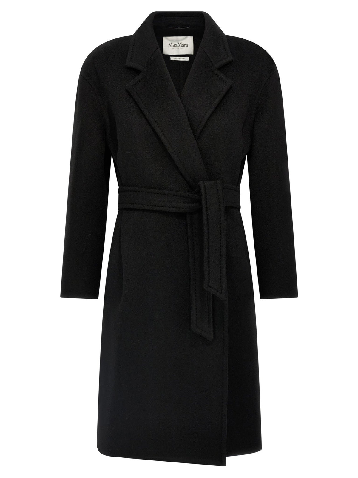 Manteau mi-long Max Mara femme Melinda en cachemire noir – MA-304744 - HBPS Beauty & Fashion