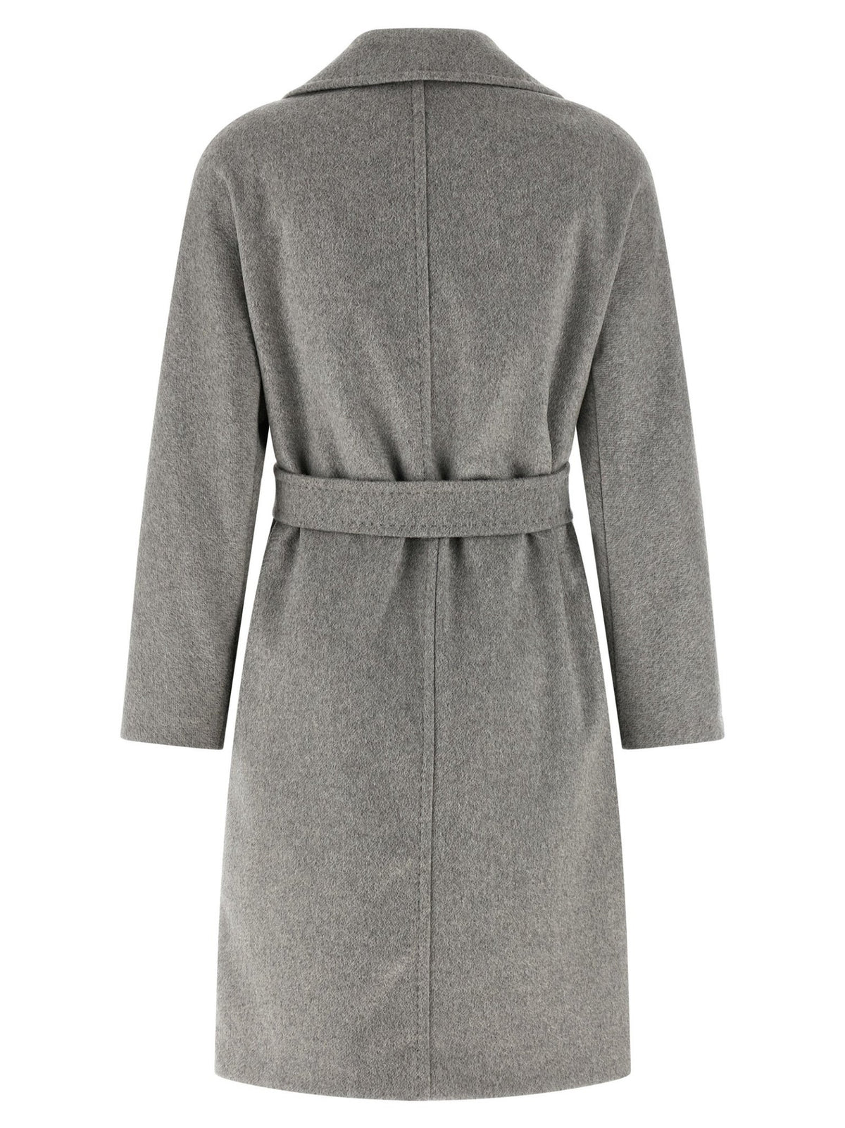 Manteau mi-long Max Mara Studio femme Panteon en cachemire gris – MA-324259 - HBPS Beauty & Fashion