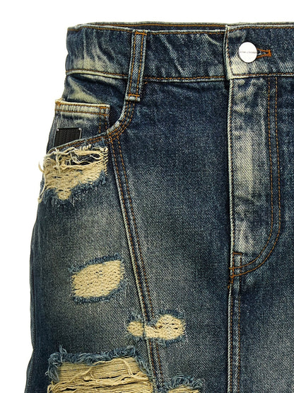 Marc Jacobs Blue Cotton Long Skirt - HBPS Beauty & Fashion
