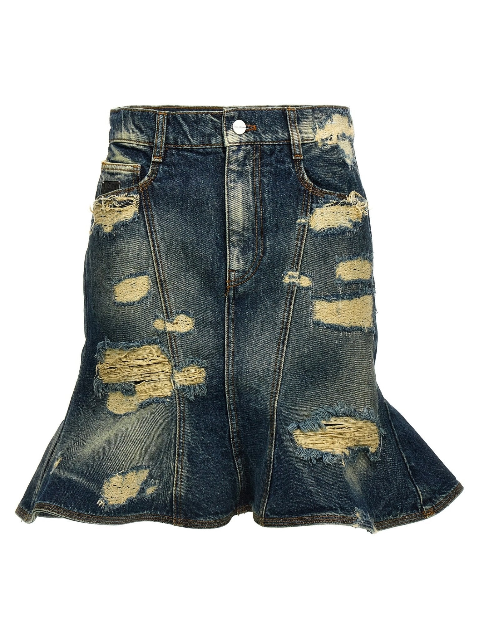 Marc Jacobs Blue Cotton Long Skirt - HBPS Beauty & Fashion