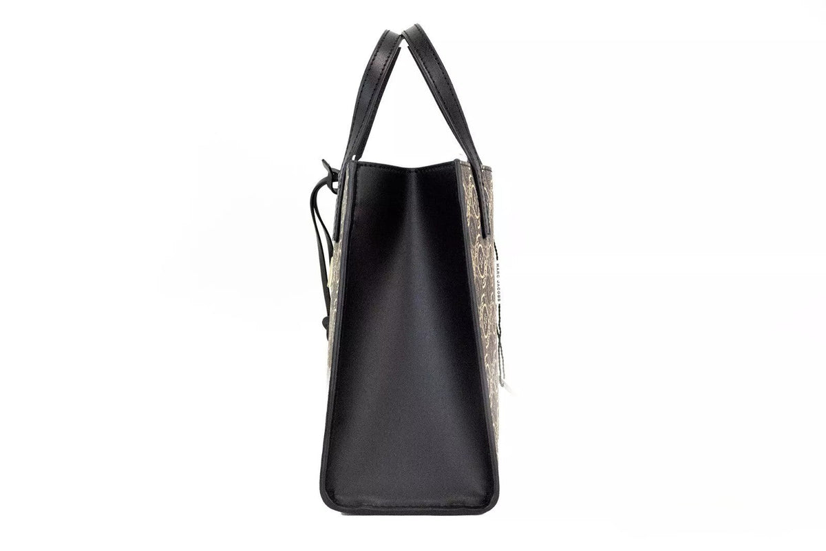 Marc Jacobs Mini Grind Signet Printed Leather Crossbody Tote Handbag Purse - HBPS Beauty & Fashion
