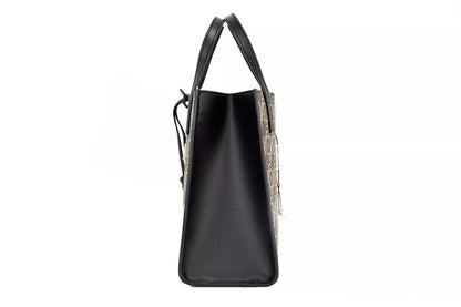 Marc Jacobs Mini Grind Signet Printed Leather Crossbody Tote Handbag Purse - HBPS Beauty & Fashion