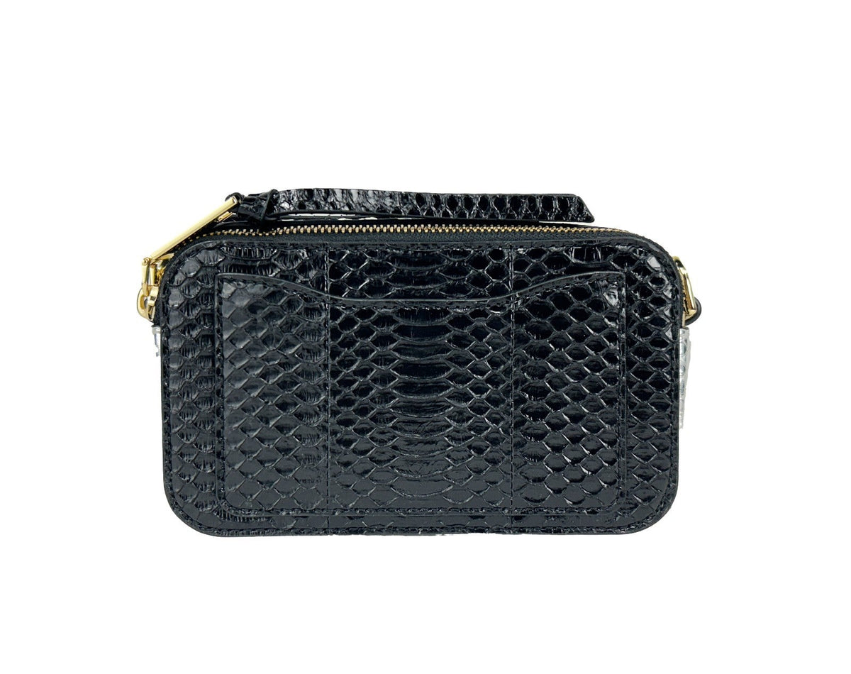 Marc Jacobs The Snapshot Snake Skin Crossbody Bag - HBPS Beauty & Fashion