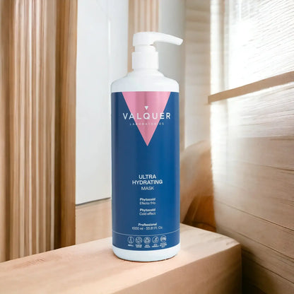Pack Ultrahidratante Champú y Mascarilla efecto frío para Cabellos Secos - 1000 ml + 975 ml