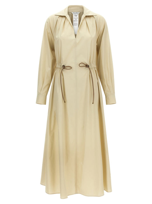 Max Mara Beige Cotton Long Dress - HBPS Beauty & Fashion