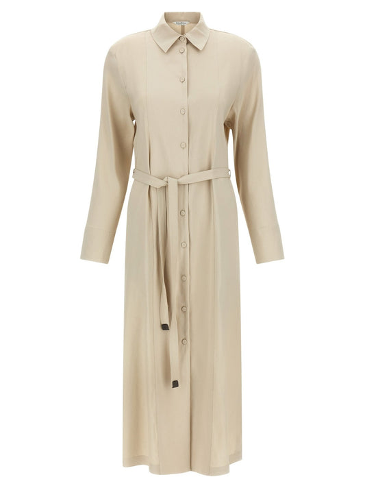 Max Mara Beige Linen Long Dress - HBPS Beauty & Fashion