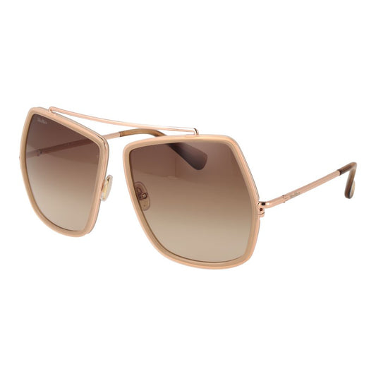 Max Mara Beige Metal Sunglasses - HBPS Beauty & Fashion