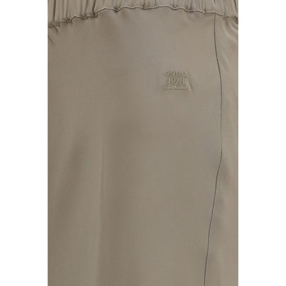 Max Mara Beige Silk Long Skirt - HBPS Beauty & Fashion