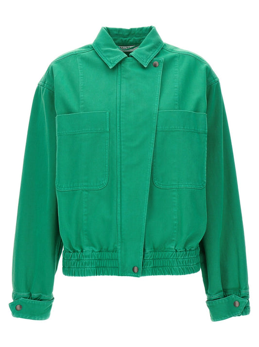 Max Mara Bicolor Cotton Full-Length Jacket - HBPS Beauty & Fashion