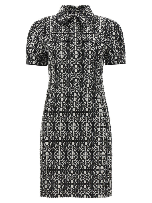 Max Mara Bicolor Polyester Short Dress - HBPS Beauty & Fashion