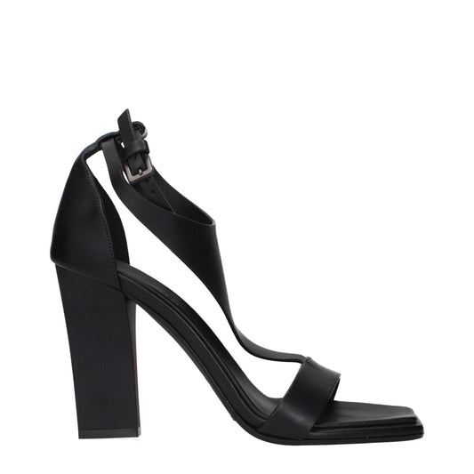 Max Mara Black Leather Stiletto Heel Sandals - HBPS Beauty & Fashion