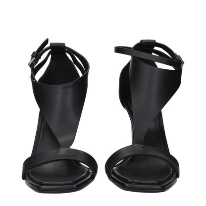 Max Mara Black Leather Stiletto Heel Sandals - HBPS Beauty & Fashion