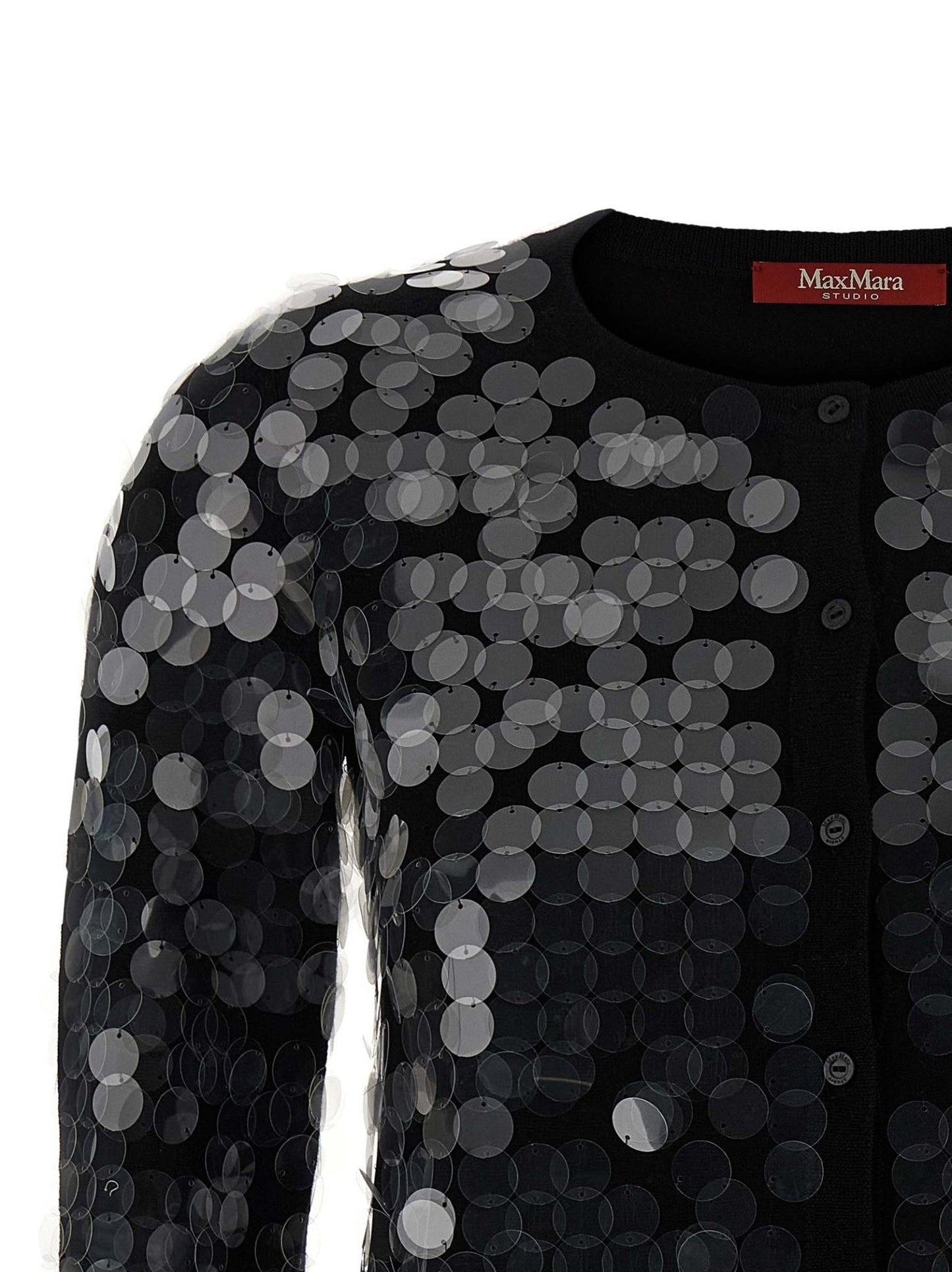 Max Mara Black Virgin Wool Cardigan - HBPS Beauty & Fashion