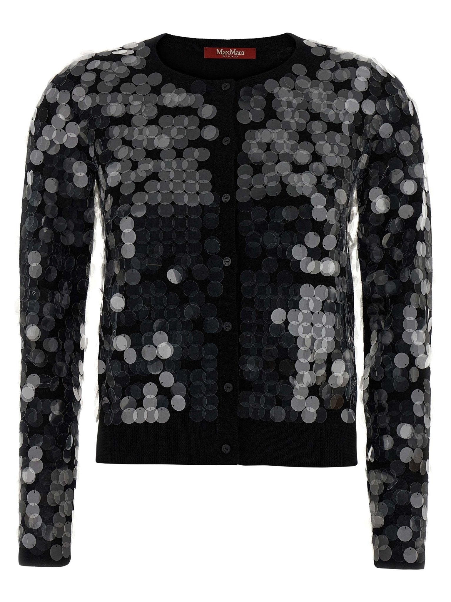Max Mara Black Virgin Wool Cardigan - HBPS Beauty & Fashion