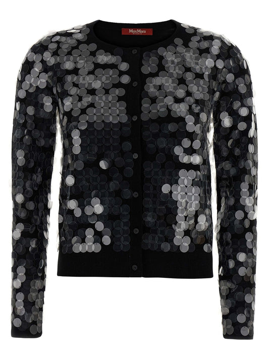 Max Mara Black Virgin Wool Cardigan - HBPS Beauty & Fashion