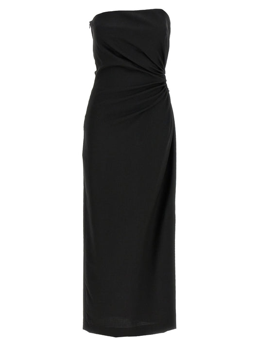 Max Mara Black Virgin Wool Long Dress - HBPS Beauty & Fashion