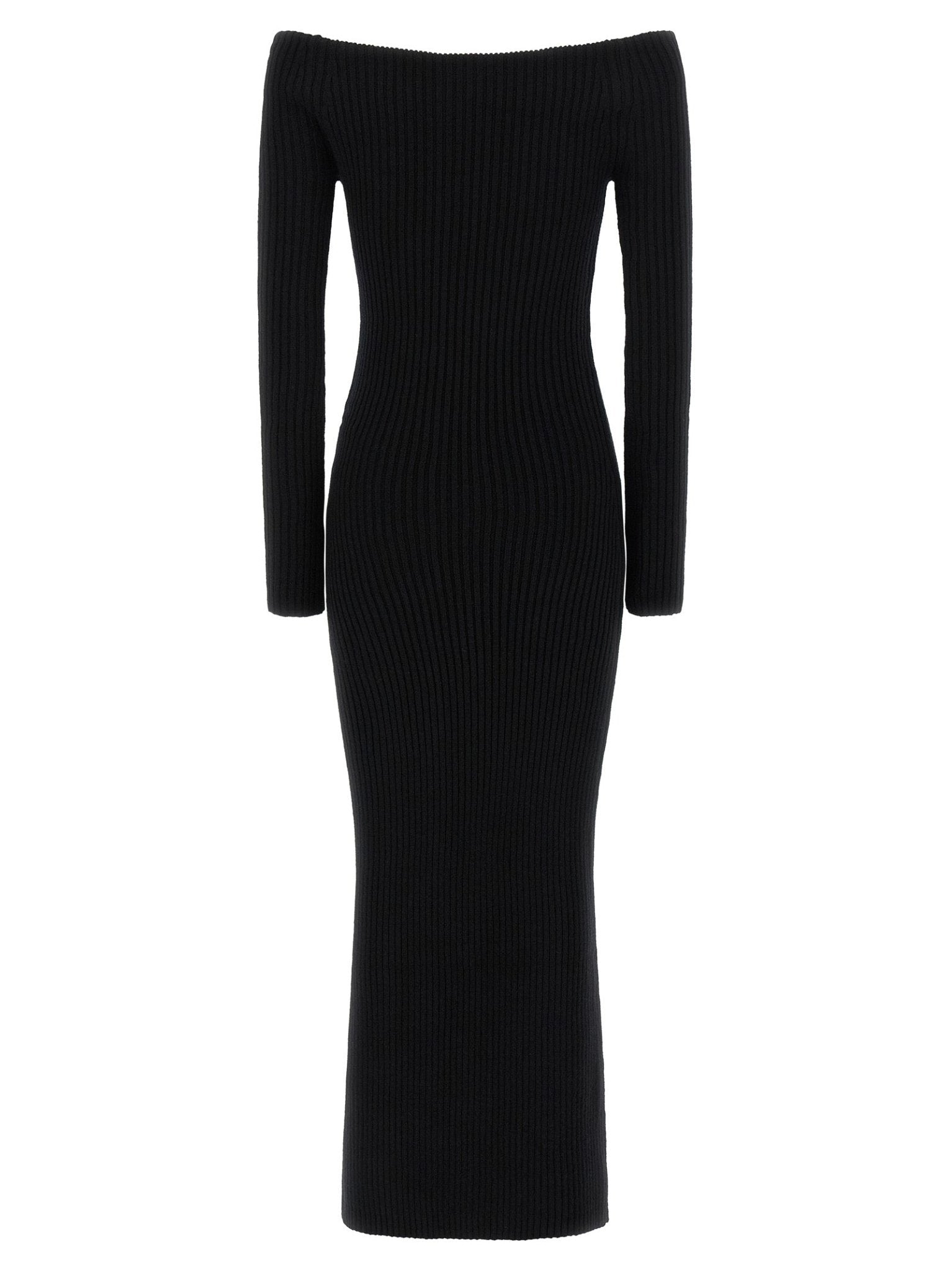 Max Mara Black Wool Long Dress - HBPS Beauty & Fashion