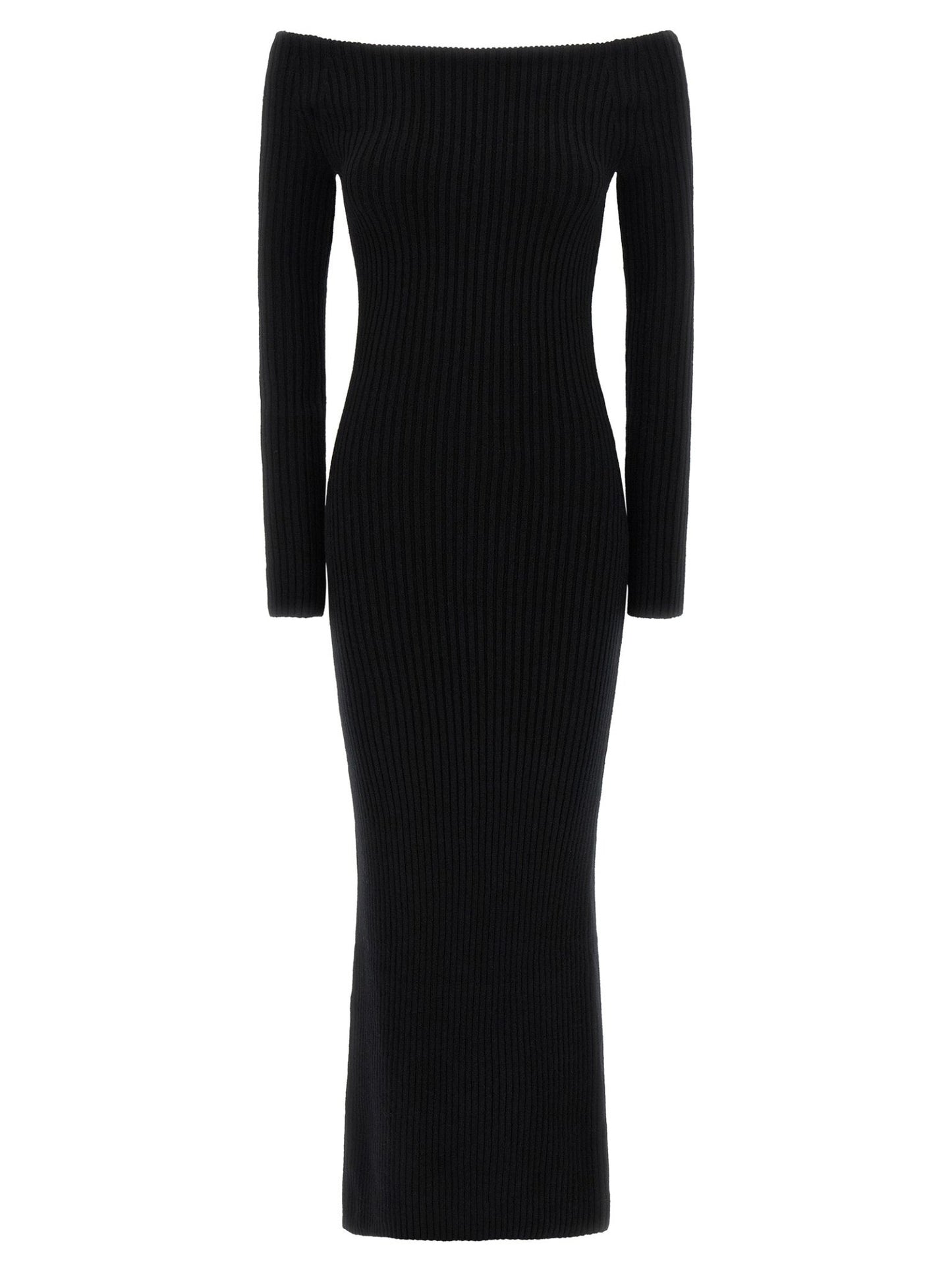 Max Mara Black Wool Long Dress - HBPS Beauty & Fashion