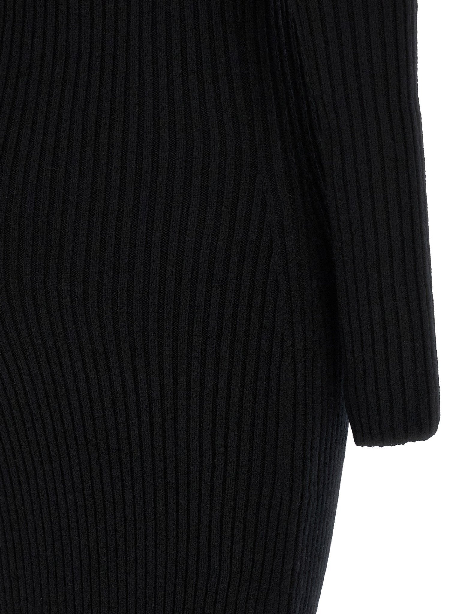 Max Mara Black Wool Long Dress - HBPS Beauty & Fashion