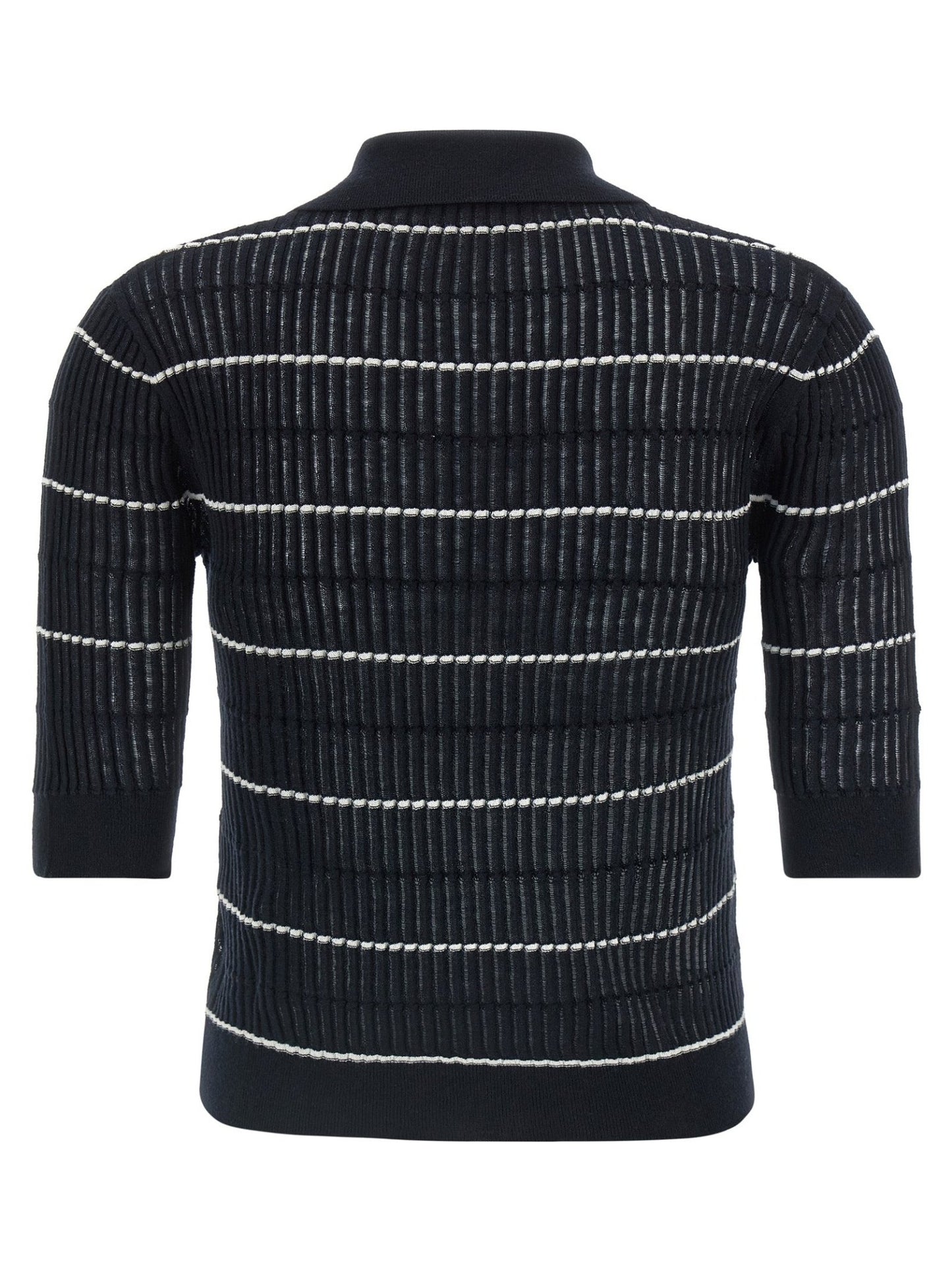 Max Mara Blue Silk Polo Shirt - HBPS Beauty & Fashion