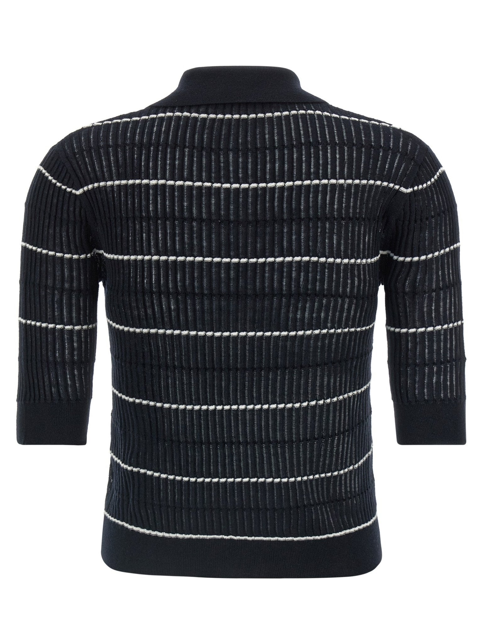Max Mara Blue Silk Polo Shirt - HBPS Beauty & Fashion