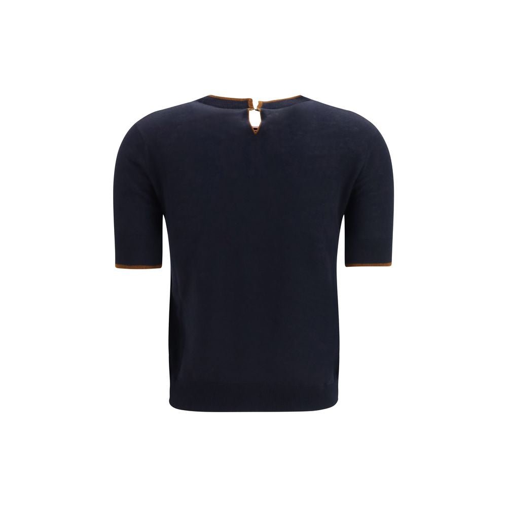 Max Mara Blue Silk T-Shirt - HBPS Beauty & Fashion