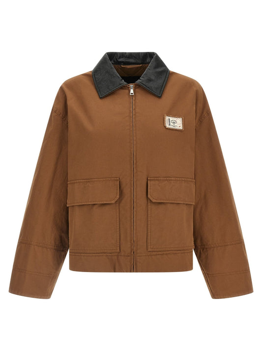 Max Mara Brown Cotton Full-Length Jacket - HBPS Beauty & Fashion