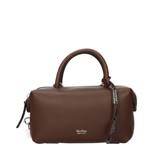 Max Mara Brown Leather Handbag - HBPS Beauty & Fashion