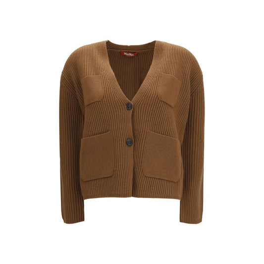 Max Mara Brown Wool Oves Aries Cardigan - HBPS Beauty & Fashion