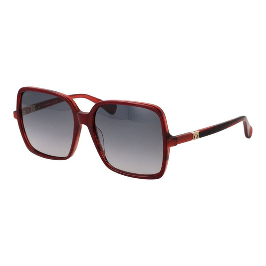 Max Mara Burgundy Acetate Sunglasses - HBPS Beauty & Fashion