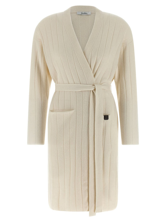 Max Mara White Cashmere Cardigan - HBPS Beauty & Fashion