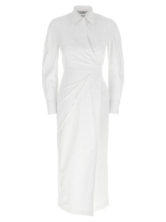 Max Mara White Cotton Long Dress - HBPS Beauty & Fashion