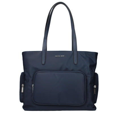 Michael Kors Blue Fabric Shoulder Bag - HBPS Beauty & Fashion