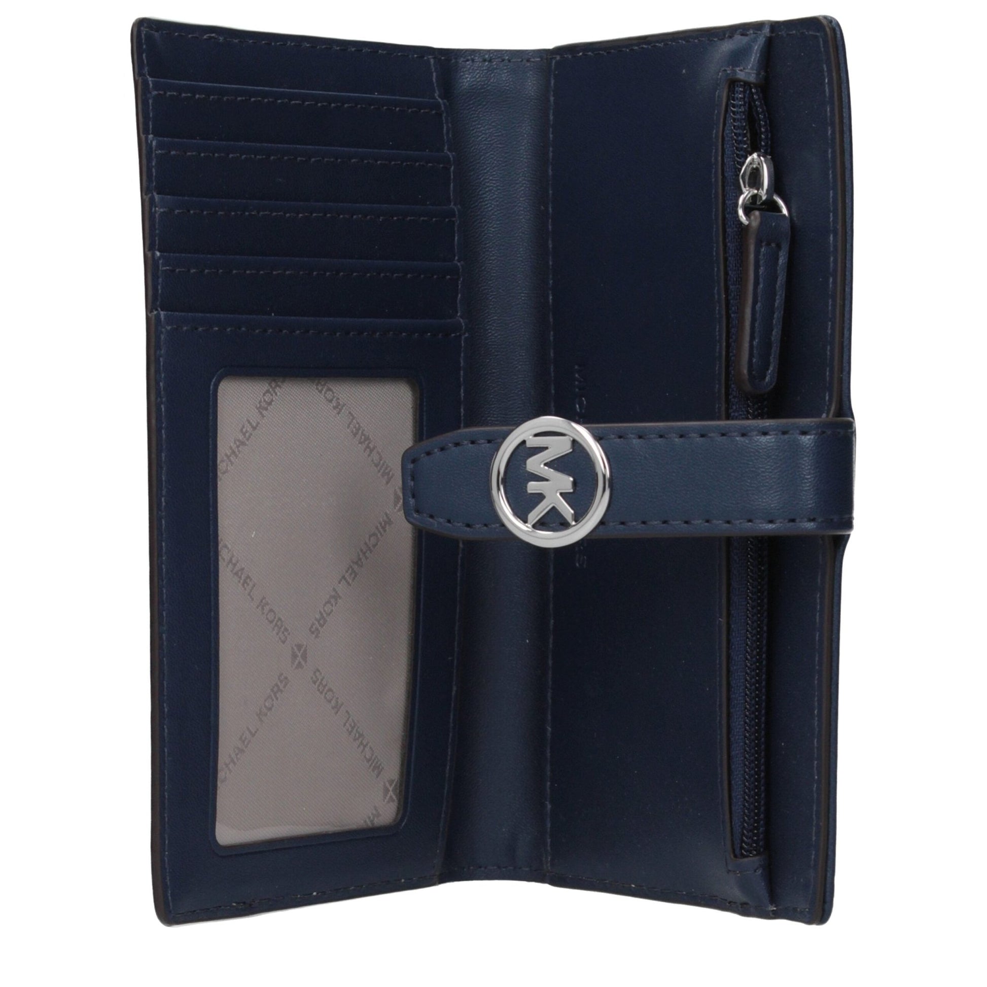 Michael Kors Blue Fabric Wallet - HBPS Beauty & Fashion