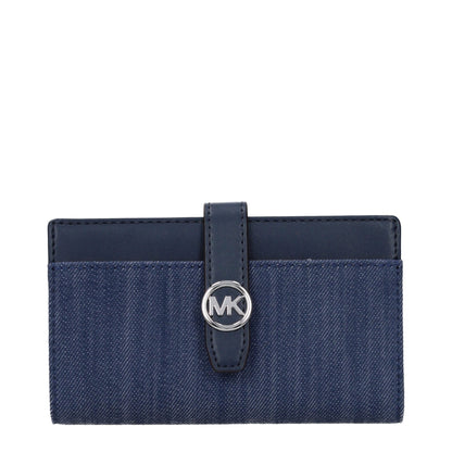Michael Kors Blue Fabric Wallet - HBPS Beauty & Fashion