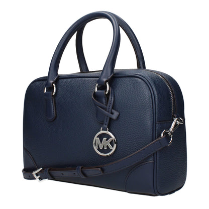 Michael Kors Blue Leather Handbag - HBPS Beauty & Fashion