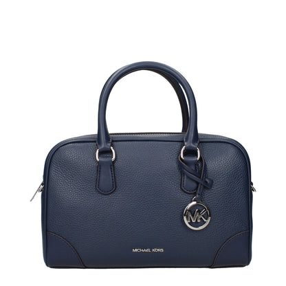 Michael Kors Blue Leather Handbag - HBPS Beauty & Fashion