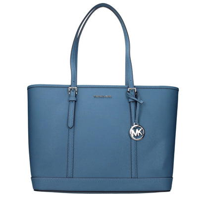 Michael Kors Blue Leather Shoulder Bag - HBPS Beauty & Fashion
