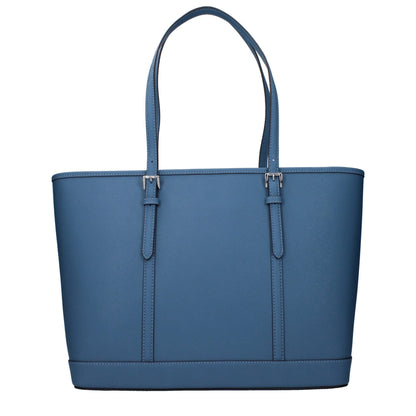 Michael Kors Blue Leather Shoulder Bag - HBPS Beauty & Fashion