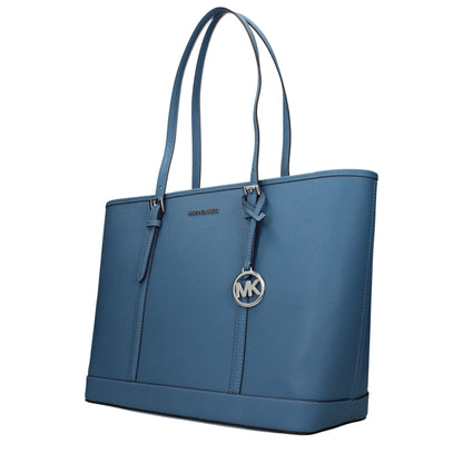 Michael Kors Blue Leather Shoulder Bag - HBPS Beauty & Fashion