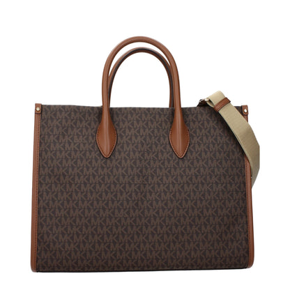 Michael Kors Brown Fabric Handbag - HBPS Beauty & Fashion
