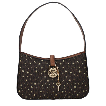 Michael Kors Brown Fabric Handbag - HBPS Beauty & Fashion