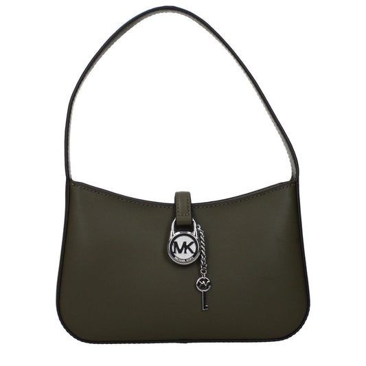 Michael Kors Green Leather Handbag - HBPS Beauty & Fashion